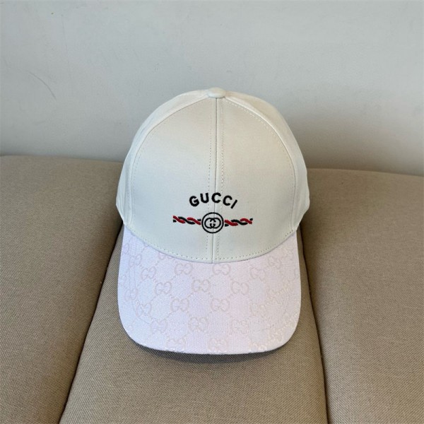 Gucci グッチハイブランドキャップ 深め 帽子 レディース 春 夏 メンズ uv 顔 隠し サイズ 調整 男女兼用 大きいサイズ つば広 UVカット ワークキャップ つば 長め 日よけ ベースボールキャップ 接触冷感