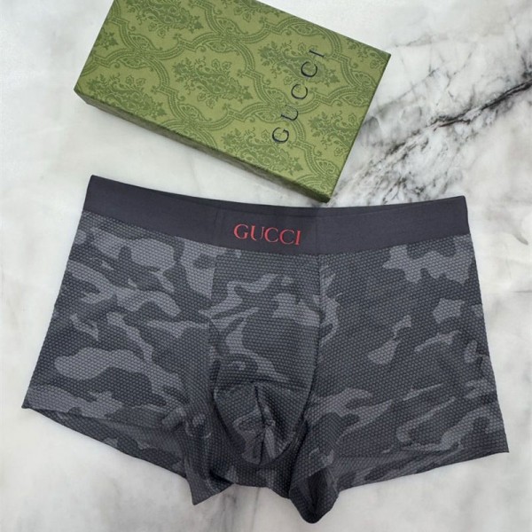 ブランド Gucci ボクサーパンツ メンズ グッチ 下着 薄手 前閉じ メンズ 下着 吸水速乾 通気性 ボクサーブリーフ 3枚セット 着心地よい L - 3XL