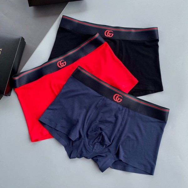ブランドGucci ボクサーパンツ (3枚組) 高通気性 ローライズ 前閉じ 3D立体 パンツ グッチ メンズ 下着 ボクサーブリーフ L-XXXL 男性 下着 メンズ ボクサー プレゼント 父の日