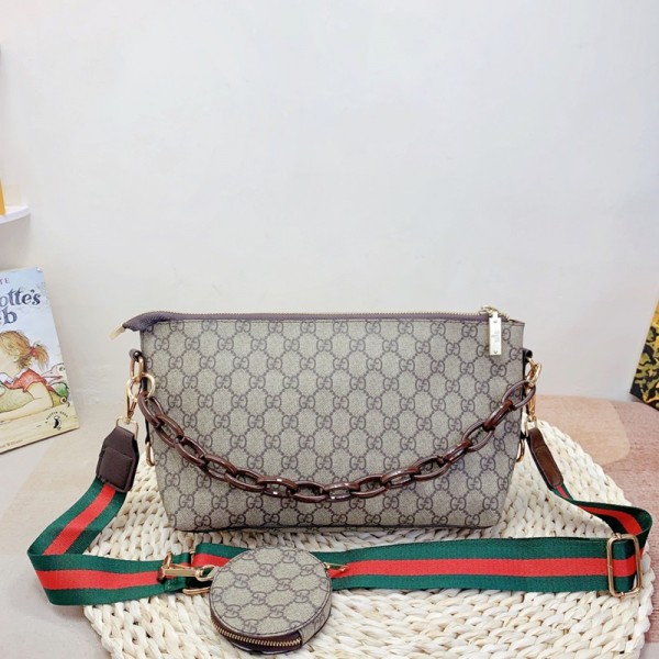 Gucci グッチハイブランドボストンバッグブランドショルダーバッグ財布 3点セット 女性肩掛けバッグブランド男女兼用レディースメンズミニバッグブランドウォレットカジュアル