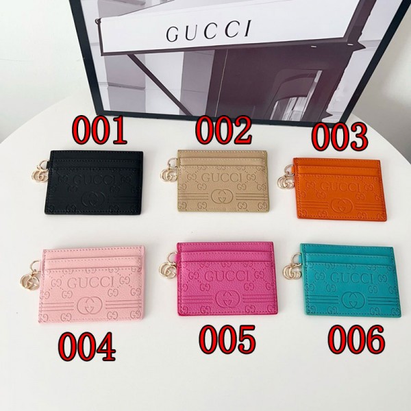 Gucci グッチハイブランドカードケース キーレスケース カード＆小銭入れ 多機能ミニポーチ キーリング付き レディース メンズ ユニセックス コンパクト小物入れ 