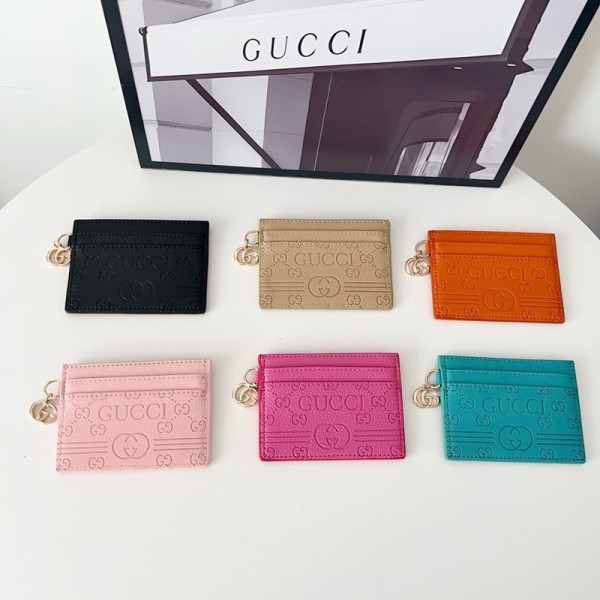 Gucci グッチハイブランドカードケース キーレスケース カード＆小銭入れ 多機能ミニポーチ キーリング付き レディース メンズ ユニセックス コンパクト小物入れ 