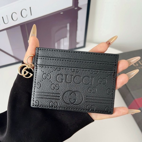Gucci グッチハイブランドカードケース キーレスケース カード＆小銭入れ 多機能ミニポーチ キーリング付き レディース メンズ ユニセックス コンパクト小物入れ 