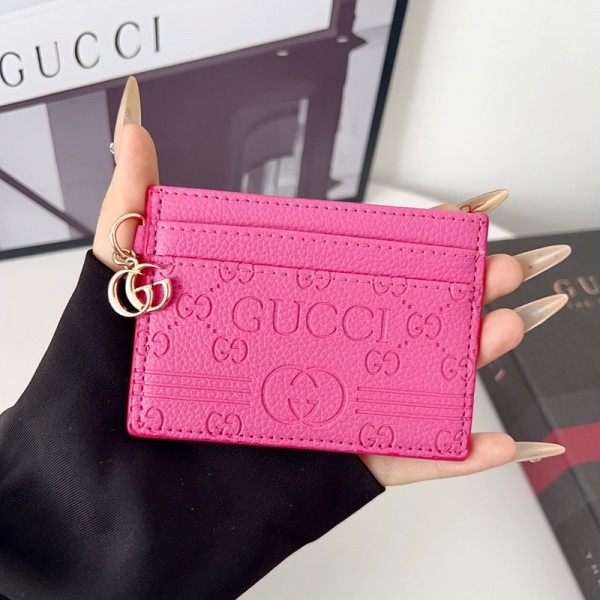 Gucci グッチハイブランドカードケース キーレスケース カード＆小銭入れ 多機能ミニポーチ キーリング付き レディース メンズ ユニセックス コンパクト小物入れ 