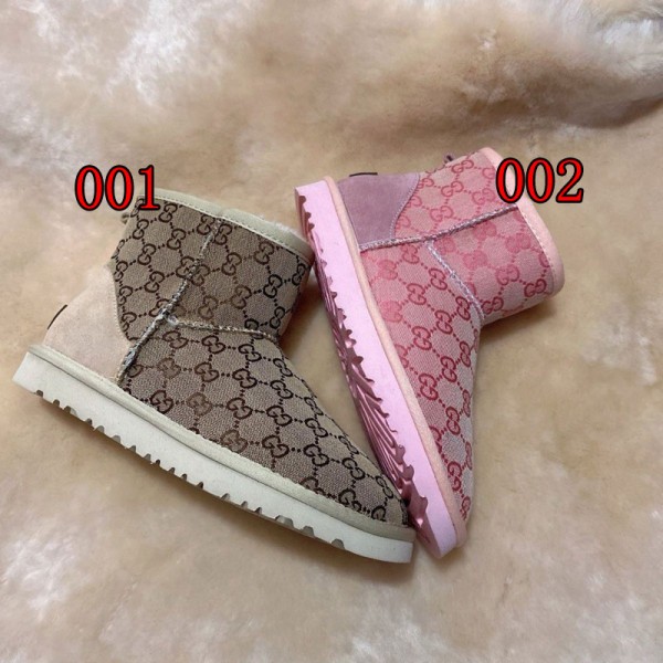 Gucci グッチ ブランドムートンブーツ レディース スノーシューズ ショート丈 スノーブーツ メンズ ショートブーツ 防水 防滑 防寒 暖かい 雪靴 滑らない 短靴 通学 通勤 225¬250mm