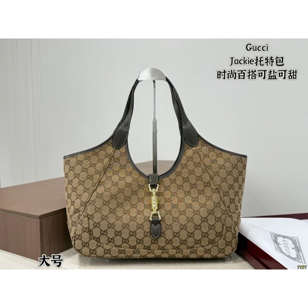 Gucci グッチブランド ジャッキー トートバッグ GGキャンバス レザー 肩掛けバッグ 大容量 ハンドバッグ 通勤 通学 マザーズバッグ 男女兼用 人気 ブランドバッグ