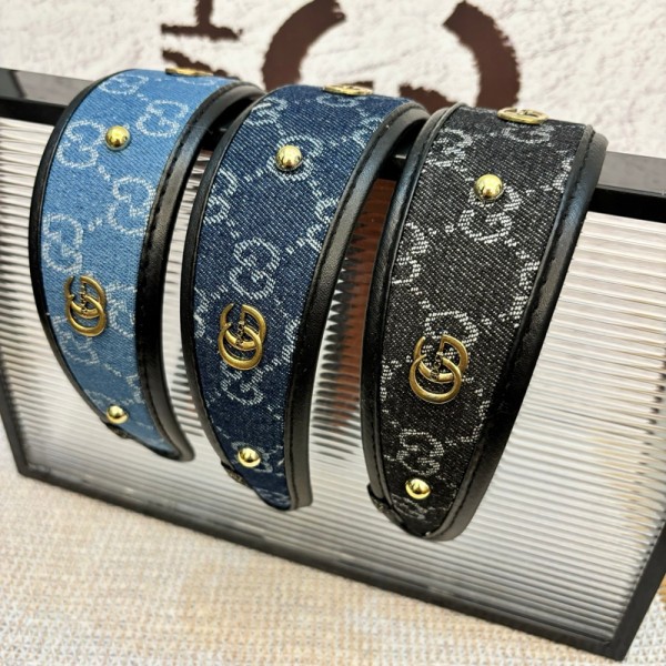 新品 正規品 GUCCI グッチ ロゴ GG デニム シュシュ ヘアアクセサリー GUCCI（グッチ） シュシュ 856275 3G001 レディース シルク GGロゴ 総