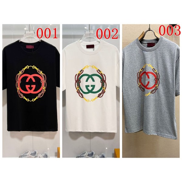 ハイブランドGucci グッチペア揃いtシャツ 夏ブランドtシャツオーバーサイズ 韓国 tシャツ大人の上質Tシャツ 流行り おしゃれ XS¬5XL