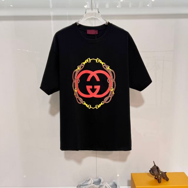 ハイブランドGucci グッチペア揃いtシャツ 夏ブランドtシャツオーバーサイズ 韓国 tシャツ大人の上質Tシャツ 流行り おしゃれ XS¬5XL