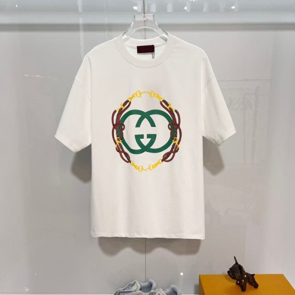 ハイブランドGucci グッチペア揃いtシャツ 夏ブランドtシャツオーバーサイズ 韓国 tシャツ大人の上質Tシャツ 流行り おしゃれ XS¬5XL