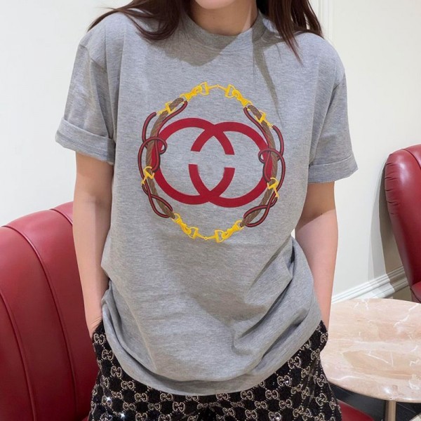 ハイブランドGucci グッチペア揃いtシャツ 夏ブランドtシャツオーバーサイズ 韓国 tシャツ大人の上質Tシャツ 流行り おしゃれ XS¬5XL