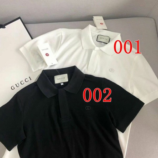 Gucci グッチブランドポロTシャツ メンズ 半袖 トップス ビジネス 襟付きシャツ 上着 ゴルフウェア ストレッチ 無地tシャツ スポーツ 釣り 作業着 夏服 おしゃれ S-4XL