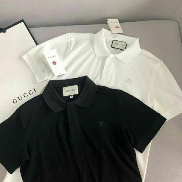 Gucci グッチブランドポロTシャツ メンズ 半袖 トップス ビジネス 襟付きシャツ 上着 ゴルフウェア ストレッチ 無地tシャツ スポーツ 釣り 作業着 夏服 おしゃれ S-4XL