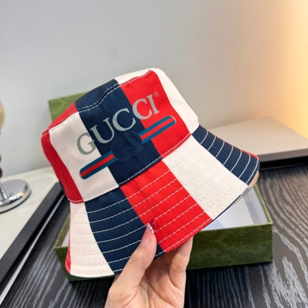Gucci グッチバケット帽子 ブランドバケットハット ミニマリズム メンズ/レディース ゴルフ ハット 全面プリント 帽子大きいサイズ ファッション カジュアル 個性的 日常使い 登山 ビーチ アウトドア