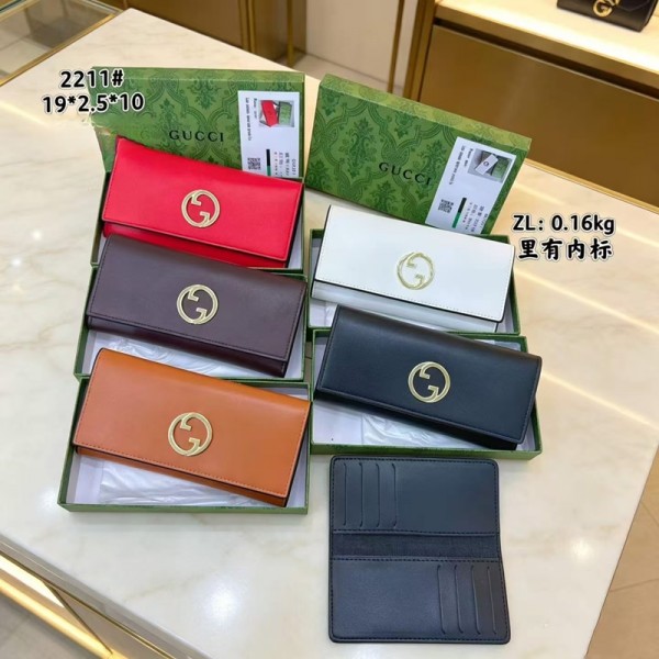 Gucci グッチブランド長財布 レディース 財布 PU革 ウォレット 薄型 軽量 薄い財布 カード入れ 通帳も入る スキミング防止 海外旅行 