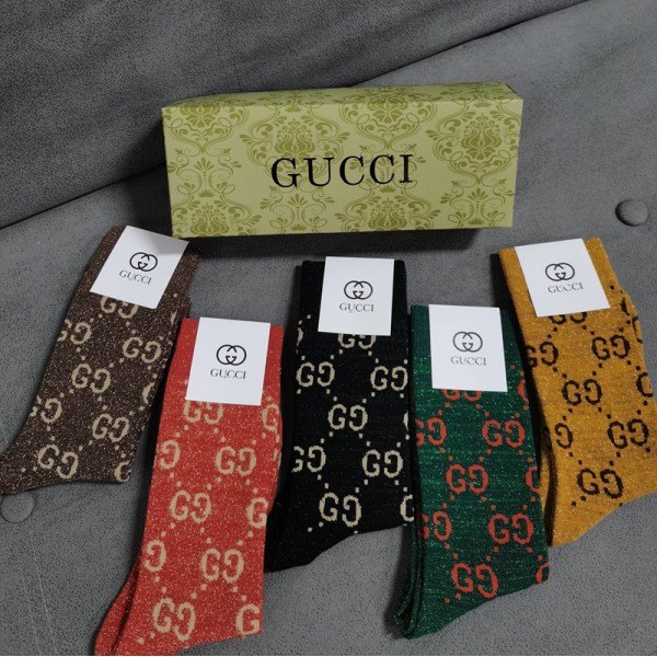 Gucci グッチハイブランド ソックス 綿製レディース向け 靴下 かわいいブランド ストッキング 大人気上質な コットン ソックス くつした