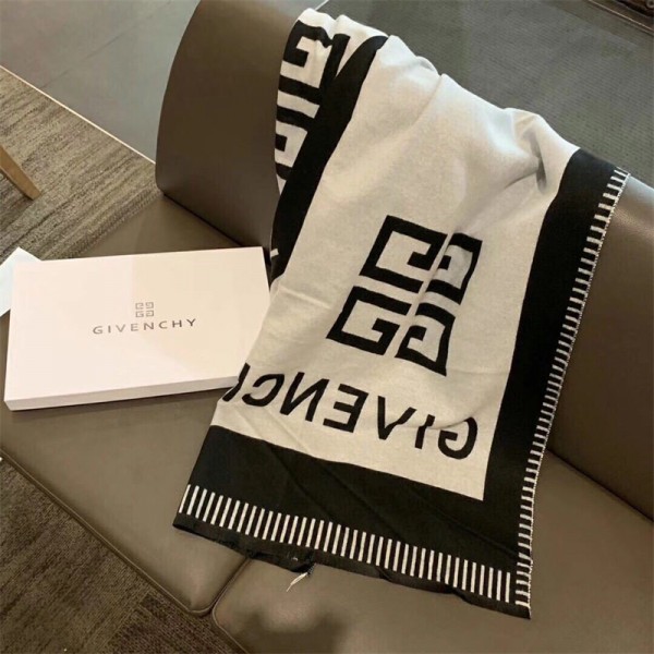 ジバンシィマフラーハイブランドGivenchy レディース おしゃれモノグラム ストール 秋冬 厚手 暖かい 大判ショール メンズ コーディネート 180*70cm 