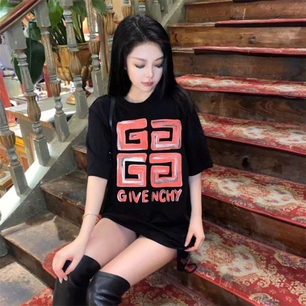 ジバンシィtシャツハイブランドGivenchy レディースメンズ 半袖tシャツ オーバーサイズ カジュアル 丸首 tシャツ トップス カップルオススメ