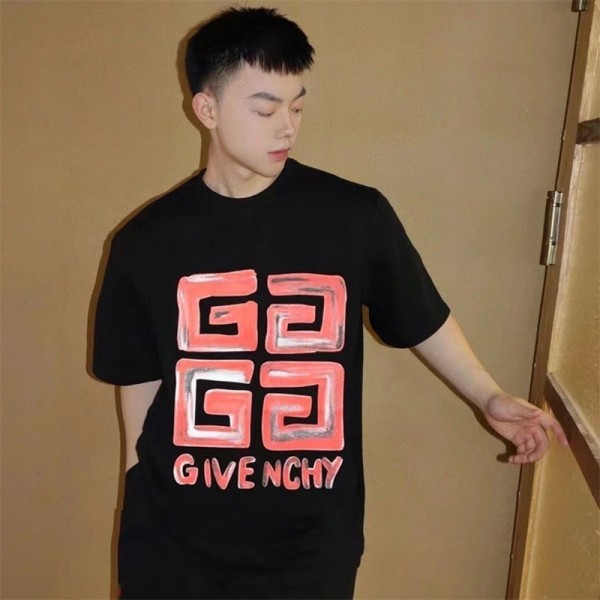 ジバンシィtシャツハイブランドGivenchy レディースメンズ 半袖tシャツ オーバーサイズ カジュアル 丸首 tシャツ トップス カップルオススメ