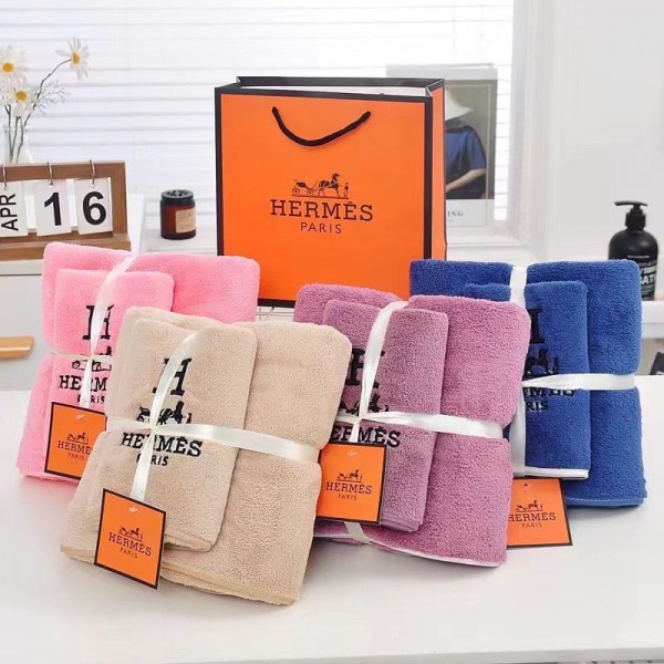 Hermes エルメスビーチバスタオル 激安人気 ビーチタオル軽量 ハイブランド多用途タオルタオルブランド 人気 女性