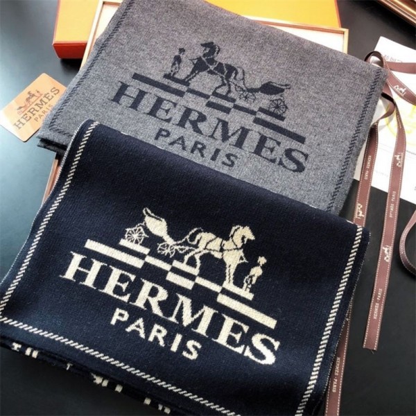 Hermes エルメスブランドパロディ ストール 激安春秋 スカーフ ファッション 使い心地よいファッション ふさ飾り 男女兼用 ギフト男女兼用 リバーシブルマフラー 肩掛け