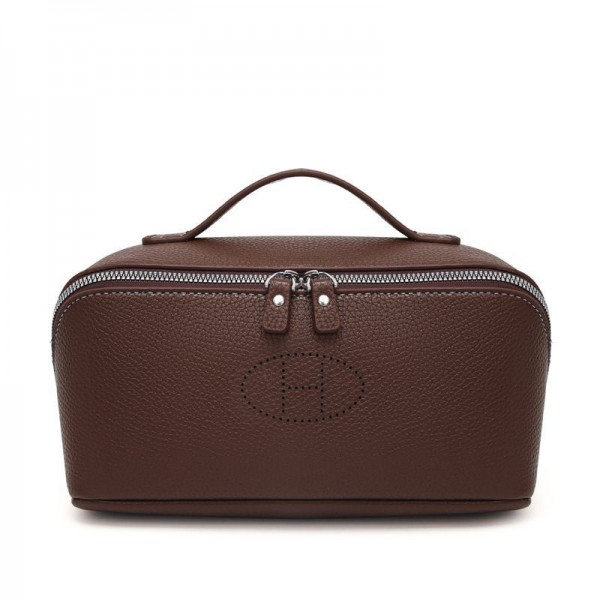 Hermes ブランドエルメス風Hロゴ 大容量 ハンドメイクポーチ 多層収納 化粧ポーチ トラベルポーチ レディース 手持ちバッグ 高品質