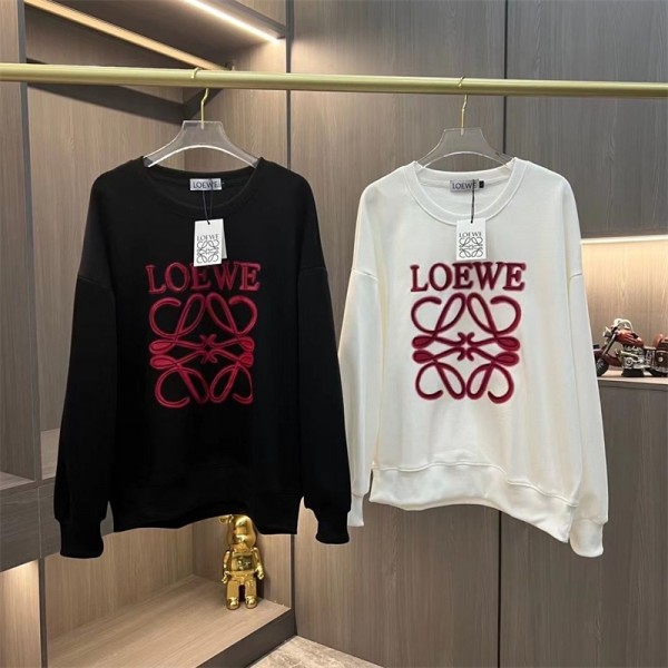 Loewe ロエベ 大きなロゴ刺繍のパーカー 男女兼用