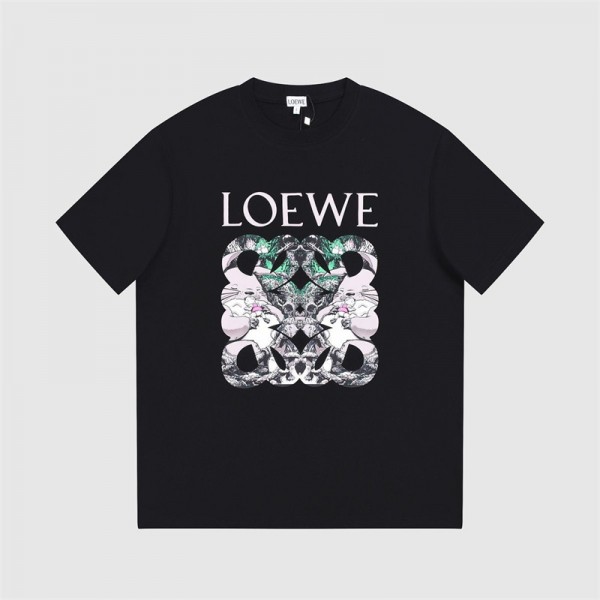 LOEWE ロエベハイブランドtシャツ偽物レディースメンズブランドtシャツオーバーサイズ韓国 パチモン tシャツ大人の上質Tシャツ