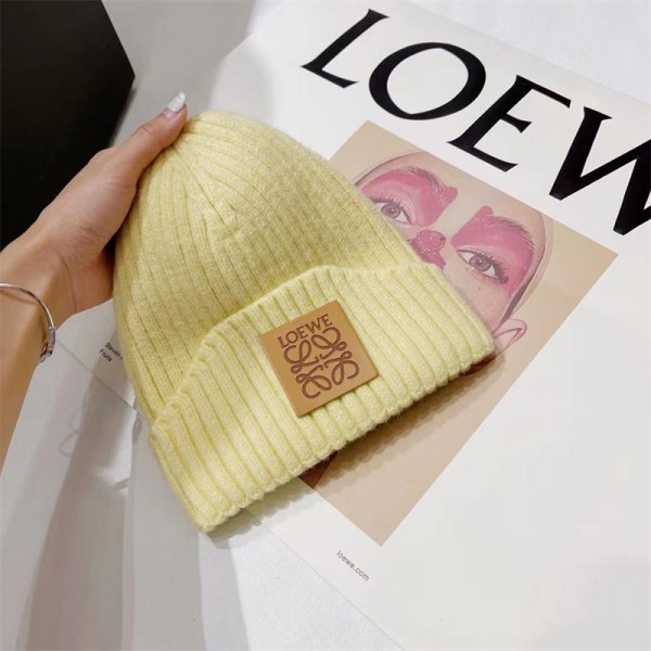 LOEWE ロエベブランド野球帽レディース漁師の帽子ブランド春秋ブランドハットキャップ日焼け止めニットハットブランド保温