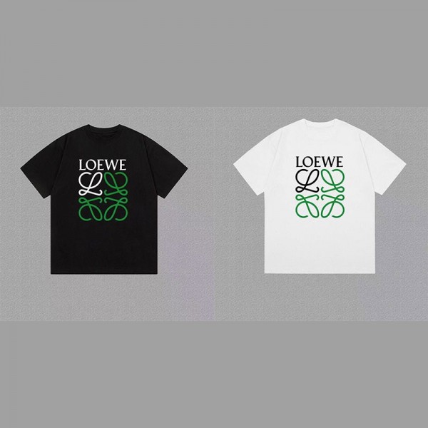 LOEWE ロエベtシャツハイブランド夏ブランド半袖tシャツ20代 30代40代tシャツ 激安パロディ大人の上質TシャツS - 4XL