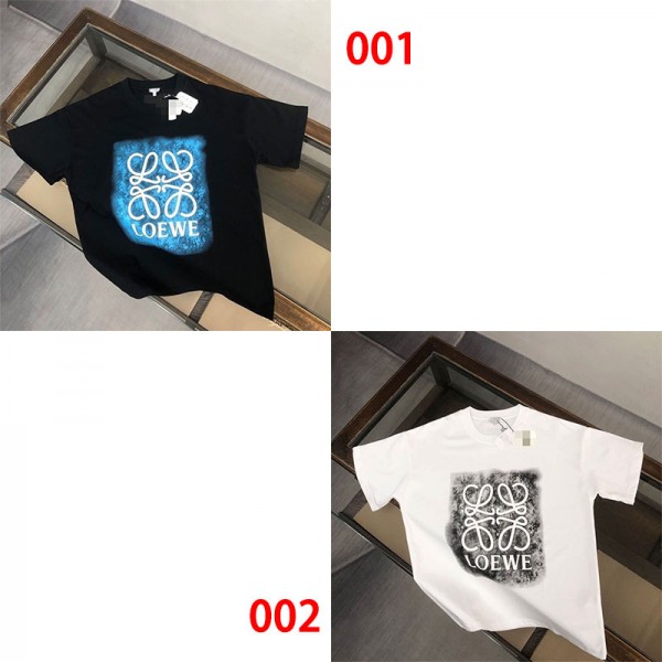 LOEWE ロエベハイブランド半袖tシャツ男女兼用韓国 パチモン tシャツブランド 服 コピー 激安屋tシャツ ユニセック ブランドトップス S - 2XL