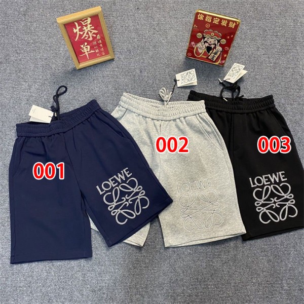 ブランドロエベ ショートパンツ 短パン スポーツ 夏 レディース LOEWE ハーフパンツ 5分丈 ポケット付き M - 5XL カジュアル 柔らかい 通気 吸汗 速乾 ヨガ ランニング