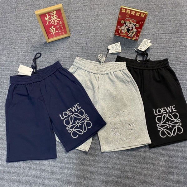 ブランドロエベ ショートパンツ 短パン スポーツ 夏 レディース LOEWE ハーフパンツ 5分丈 ポケット付き M - 5XL カジュアル 柔らかい 通気 吸汗 速乾 ヨガ ランニング