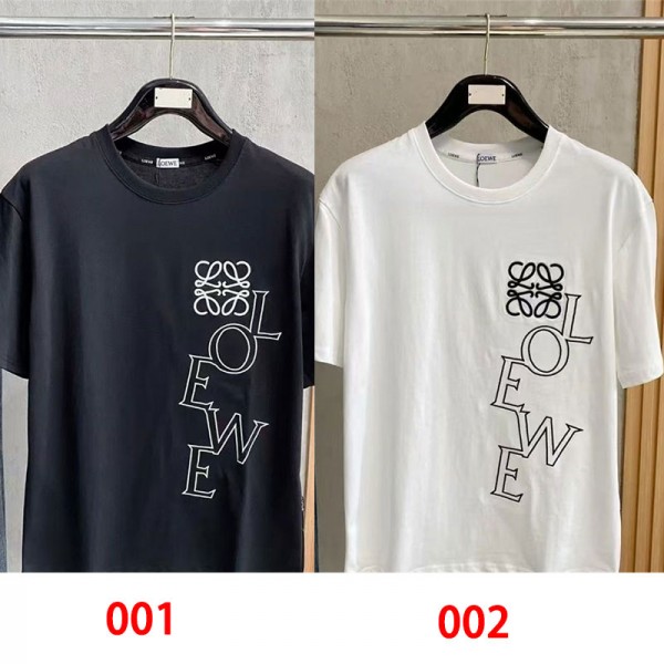 LOEWE ロエベ夏tシャツブランドかわいいハイブランド半袖tシャツ男女兼用大人の上質Tシャツtシャツ ユニセック ブランドM - 5XL