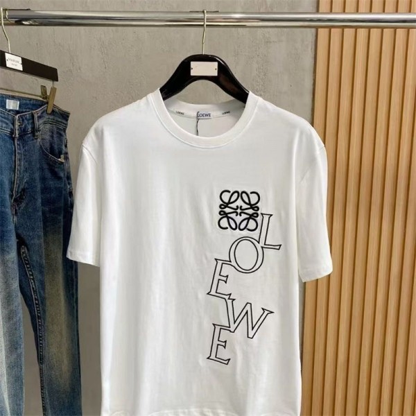 LOEWE ロエベ夏tシャツブランドかわいいハイブランド半袖tシャツ男女兼用大人の上質Tシャツtシャツ ユニセック ブランドM - 5XL