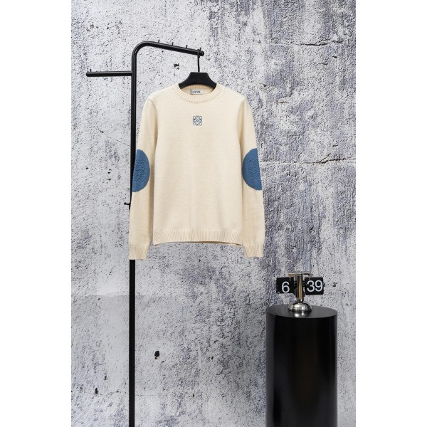 LOEWE ロエベハイブランド女性セーター 丸首 カジュアル レディース セーター 通気性 ニット 長袖 S¬L カジュアル 学生 編み物 柔らかい オシャレ ルームウェア 無地 シンプル 高校生 通勤 通学