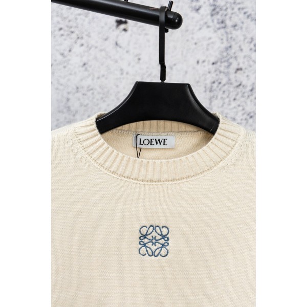 LOEWE ロエベハイブランド女性セーター 丸首 カジュアル レディース セーター 通気性 ニット 長袖 S¬L カジュアル 学生 編み物 柔らかい オシャレ ルームウェア 無地 シンプル 高校生 通勤 通学