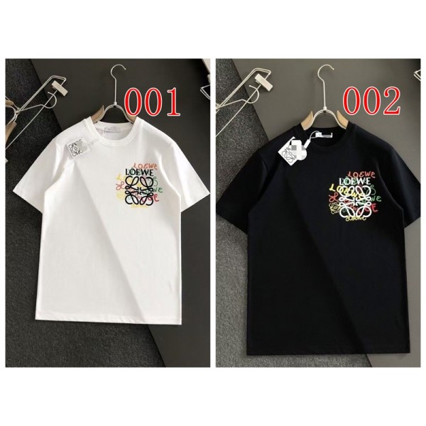 ハイブランドLOEWE ロエベtシャツ夏 ブランド 半袖tシャツ ブランドレディースtシャツ 上着 カジュアルtシャツ ユニセック ブランド 激安 S-5XL