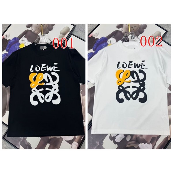 ハイブランドLOEWE ロエベtシャツ 夏 ブランド半袖tシャツ ブランドメンズtシャツ 上着 カジュアル レディースtシャツ ユニセック ブランド S-5xL