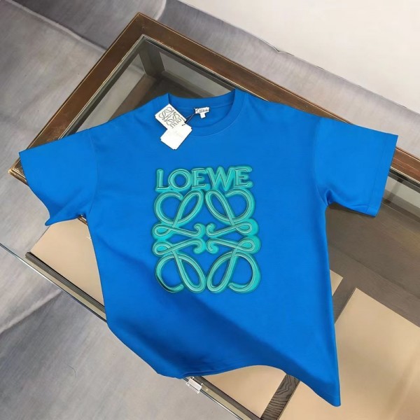 LOEWE ロエベハイブランドtシャツ 偽物 レディースメンズ ハイブランド半袖tシャツ 男女兼用 ブランドペアルックtシャツ高品質 韓国 tシャツS-5XL