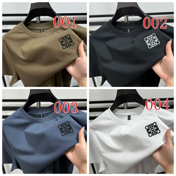 LOEWE ロエベブランドtシャツオーバーサイズ夏tシャツブランドかわいいブランドtシャツ高品質Tシャツカットソー ペアカップル M-4XL