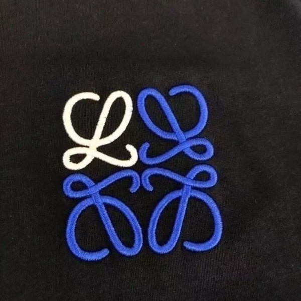 LOEWE ロエベブランド半袖tシャツブランド黒白tシャツオーバーサイズブランドペア揃いtシャツ上着カジュアル韓国 パチモン tシャツ S-5XL