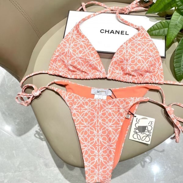 ハイブランドLOEWE ロエベ水着 ビキニ レディース 2点セット ビキニセット 女性用水着 トライアングル シンプル UVカット キュート セクシー 三角ビキニ S-XL