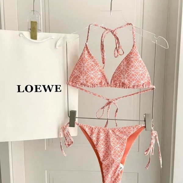 ハイブランドLOEWE ロエベ水着 ビキニ レディース 2点セット ビキニセット 女性用水着 トライアングル シンプル UVカット キュート セクシー 三角ビキニ S-XL