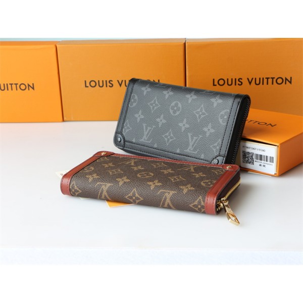 ルイヴィトンブランド長財布 louis vuitton ソフトレザー 財布 サイフ 定番モノグラム ジッパータイプ ウォレット カード収納可 人気 財布