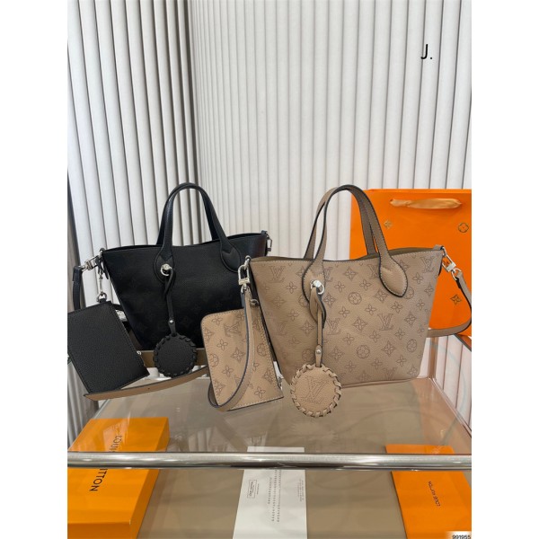 ルイヴィトンバッグハイブランドルイビトン 女性 ソフトレザー 高品質 ハンドバッグ カバン 大容量 ミニバッグ付き 上品 ショルダーバッグ