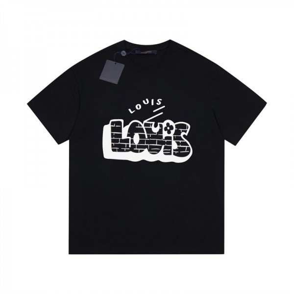 ルイヴィトンtシャツハイブランドlouis vuitton 半袖tシャツ トップス 夏 レディースメンズ 純綿 カジュアル  tシャツ 上着 オーバーサイズ tシャツ