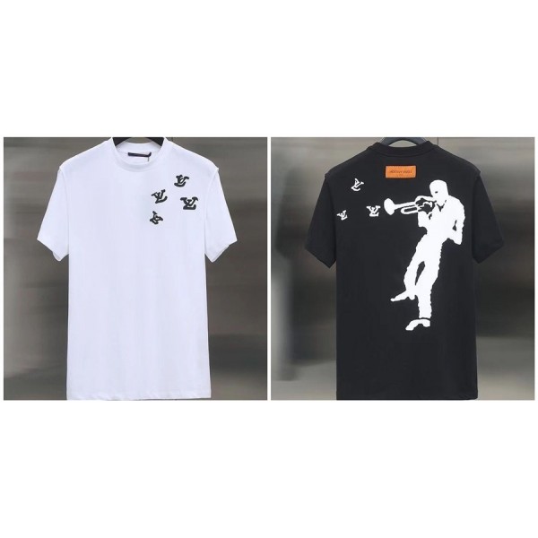 Lv ルイヴィトンブランド半袖tシャツ夏tシャツブランドかわいいブランド 服 コピー 激安屋Tシャツカットソーペアカップル