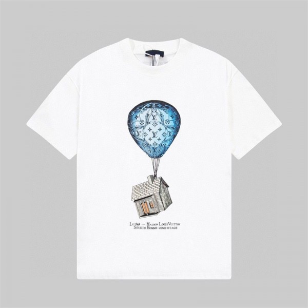 Lv ルイヴィトン ハイブランド 半袖tシャツ 偽物 レディース メンズ 夏tシャツ ブランド かわいい ブランド 上着 tシャツ高品質ブランド 服 コピー 激安屋 M¬4XL
