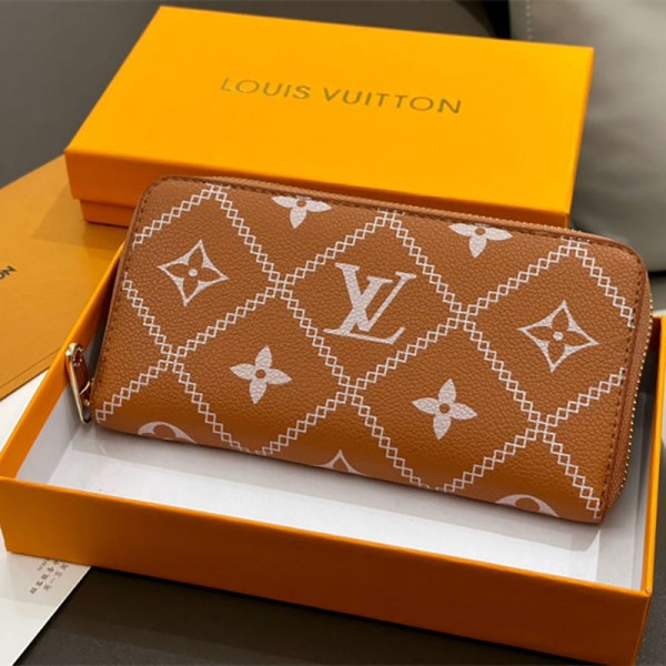 Lv ルイヴィトンブランド長財布 レディース レザー 大容量 束入れ プレゼント 薄い ビジネス スタイリッシュ 男性 ウォレット 小銭入れ 